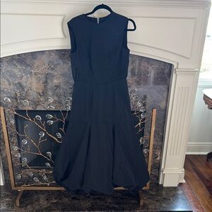 Renaissance Renaissance Black Taffeta Sleeveless Cocktail Dress